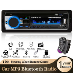 Car Radio 1 Din Stereo Player Digital Bluetooth Car MP3 Player 60Wx4