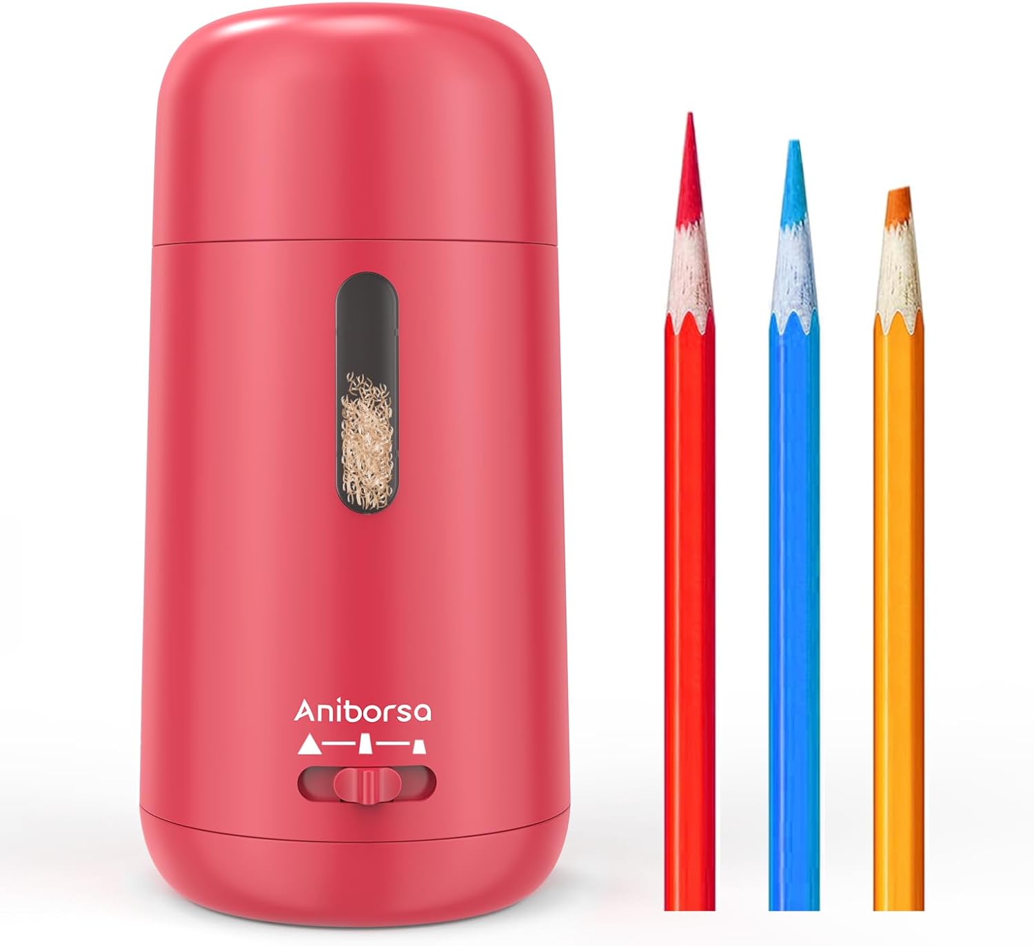 Automatic Electric Pencil Sharpener - Auto Feed, Auto Stop & Auto Eject for School, Office, Home, Black