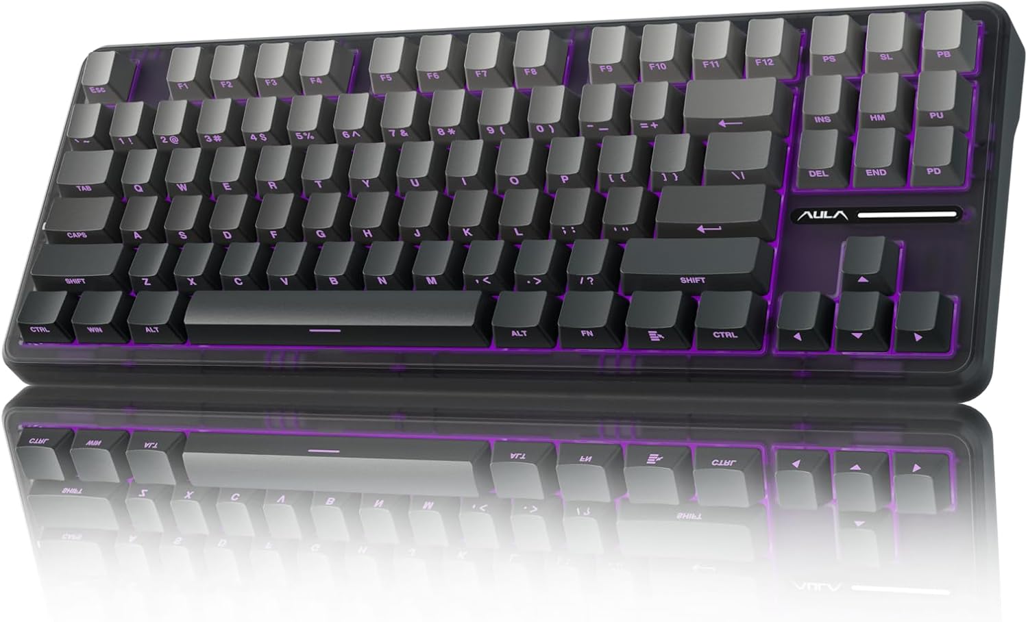 F75 Pro Wireless Mechanical Keyboard,75% Hot Swappable Custom Keyboard with Knob,RGB Backlit