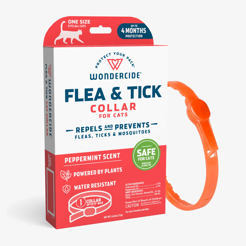 Flea & Tick Collar for Dogs + Cats with Natural Essential Oils