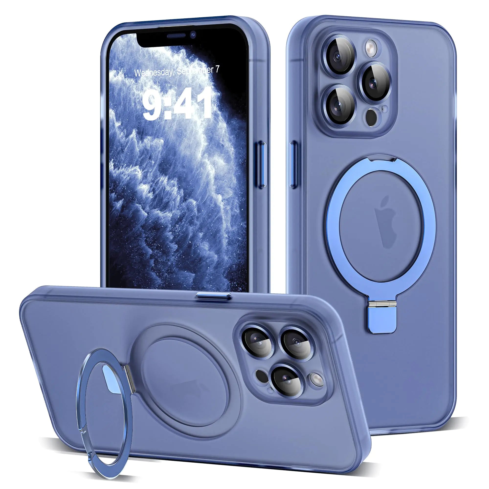 iPhone 11 Magnetic Ring Stand Case | Mag-Safe Compatible | Full Lens Protection | Slim Drop-Proof Design | Pink