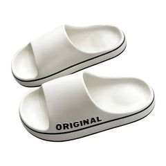 Feslishoet Women - Men Letter Slippers Beach Slides Solid Color Mens 