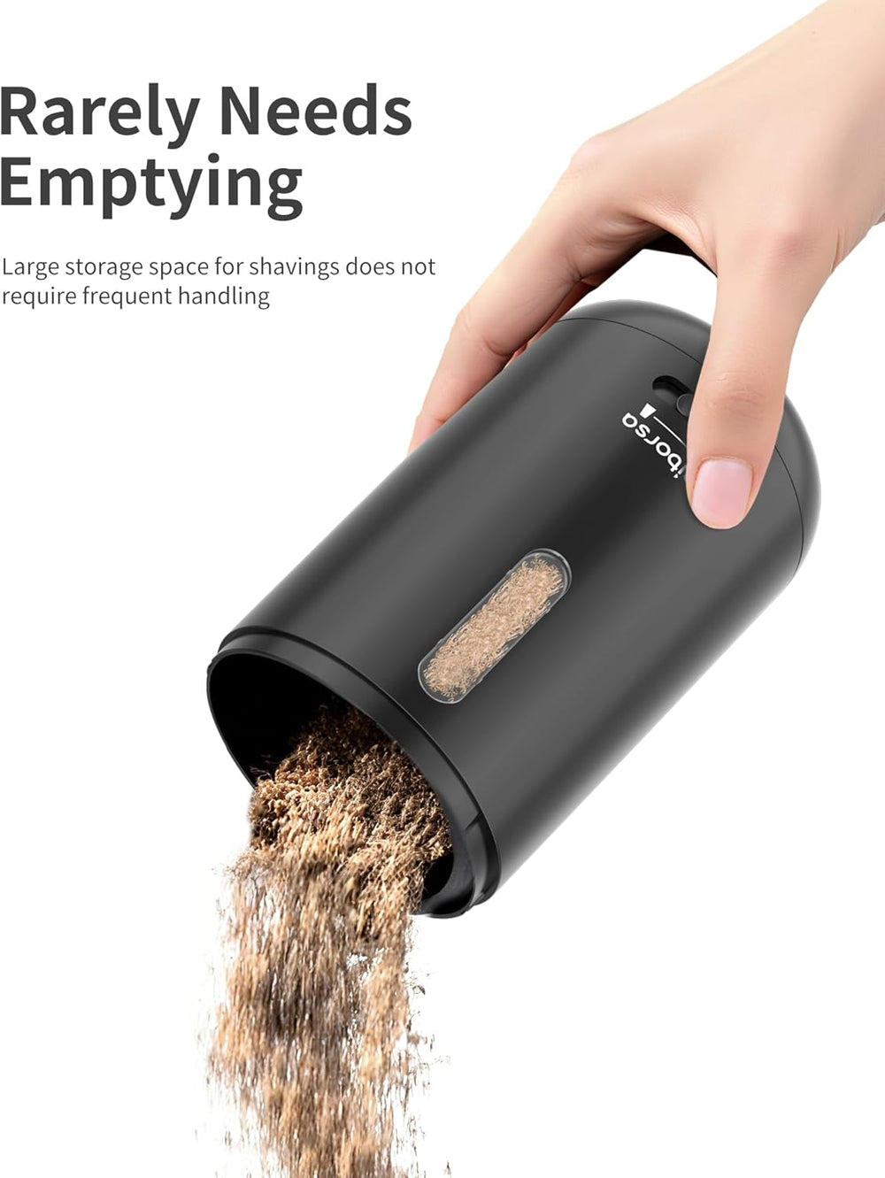 Automatic Electric Pencil Sharpener - Auto Feed, Auto Stop & Auto Eject for School, Office, Home, Black