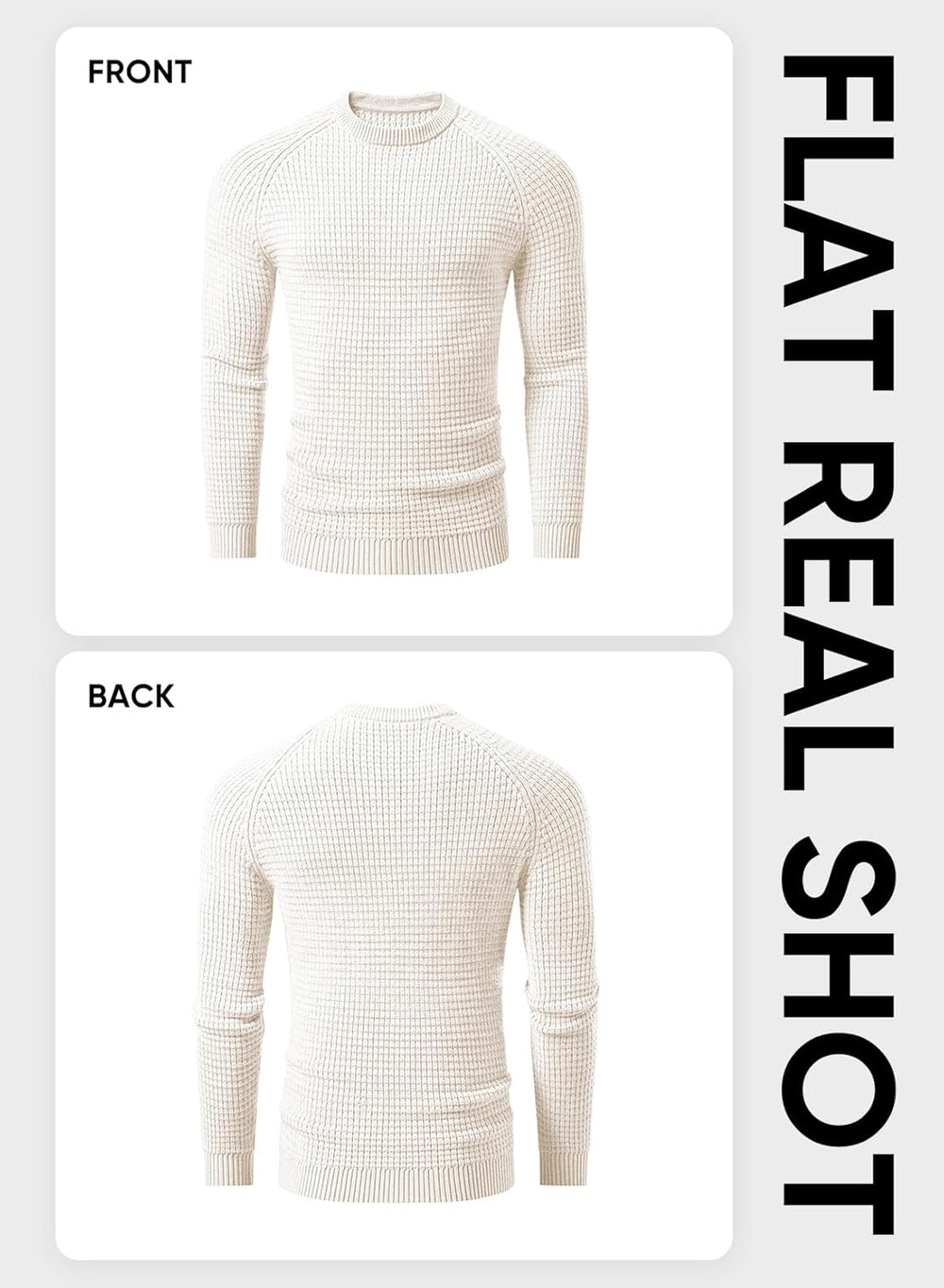 Mens Crewneck Sweater Waffle Textured Knitted Solid Pullover Casual Daily Wear Soft 2025 Fashion Pullovers