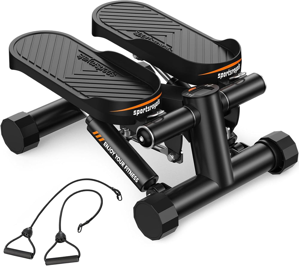 Stair Stepper,Twist/Mini Stepper for Exercise at Home,Step Machine with Resistance Bands for Full Body Workout