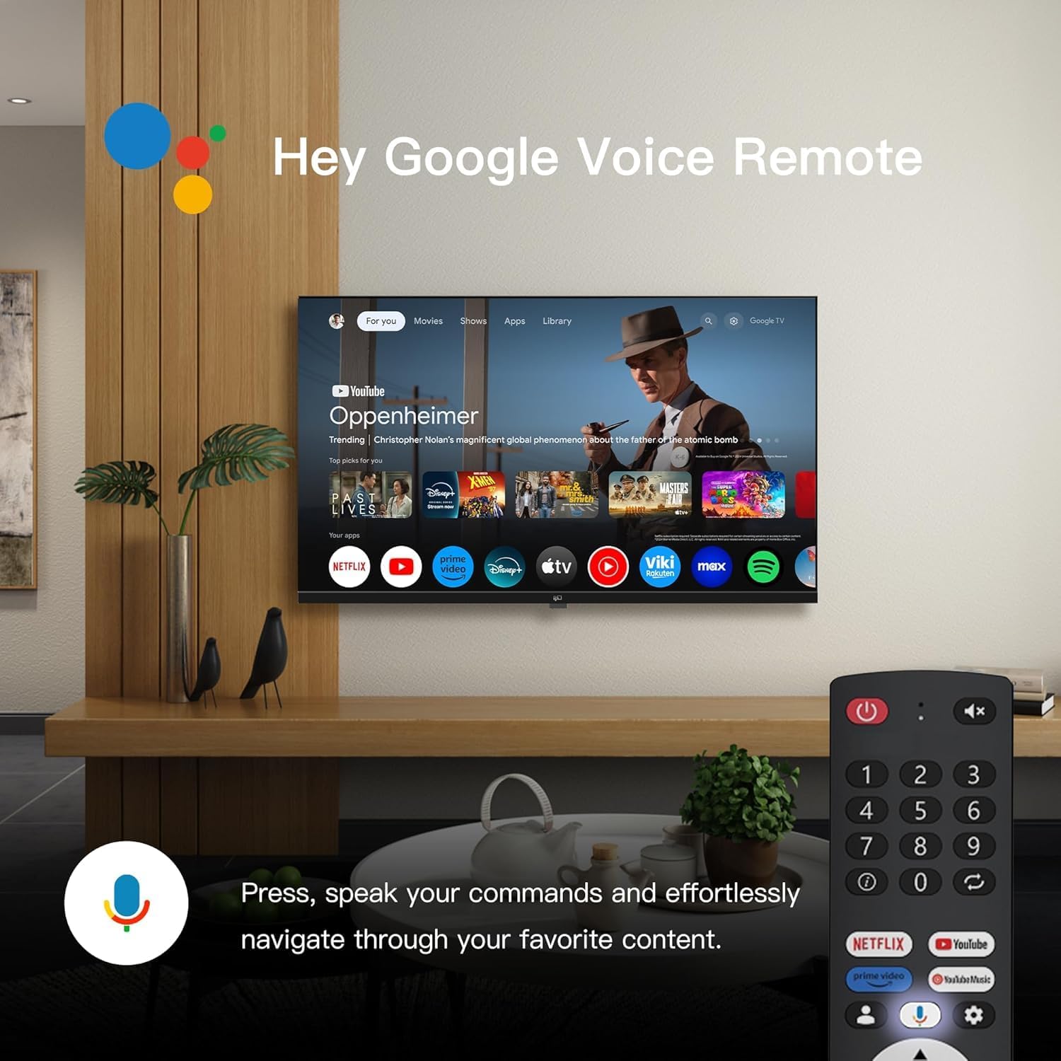 40-Inch Smart TV, 1080P Full HD Google TV with Google Play Built-In Google Cast