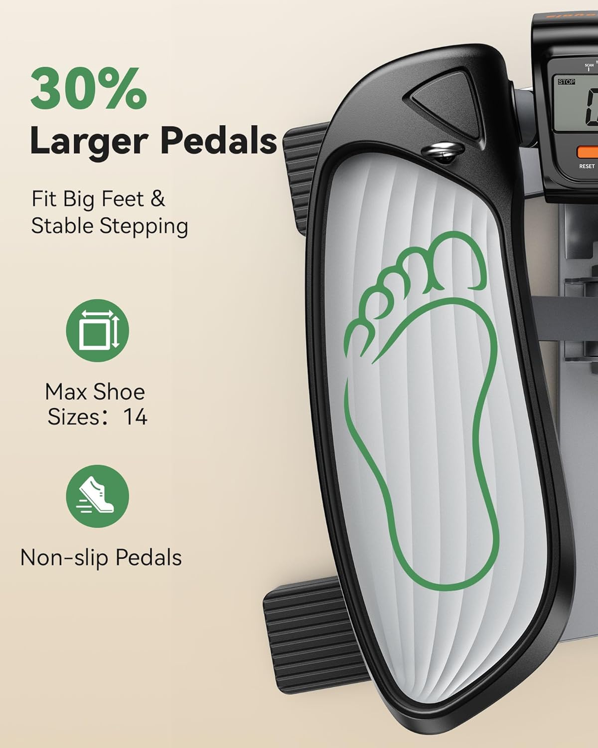 Stair Stepper,Twist/Mini Stepper for Exercise at Home,Step Machine with Resistance Bands for Full Body Workout