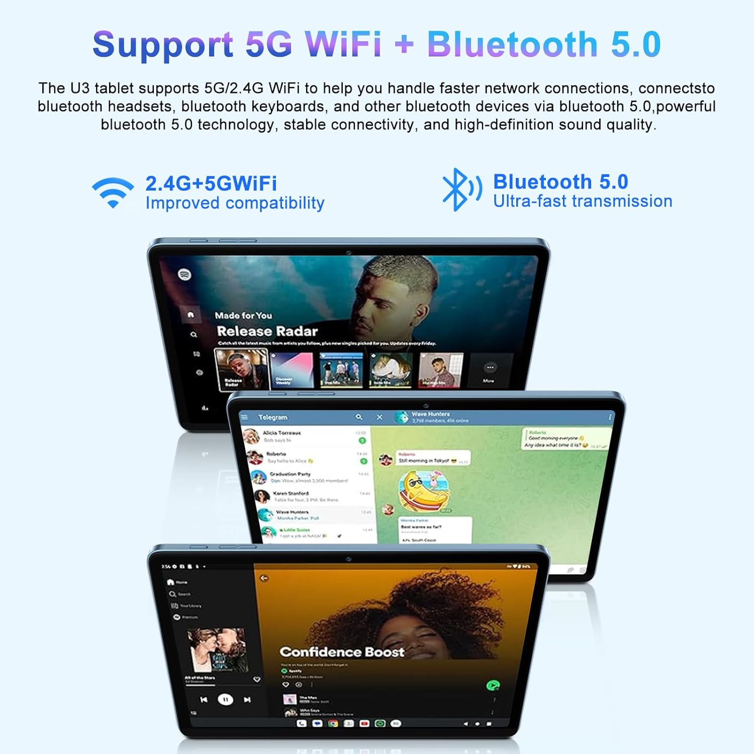 2025 Android 14 Tablet 22GB RAM 128GB ROM 1TB Expand, 10 Inch Tablets with Keyboard Mouse