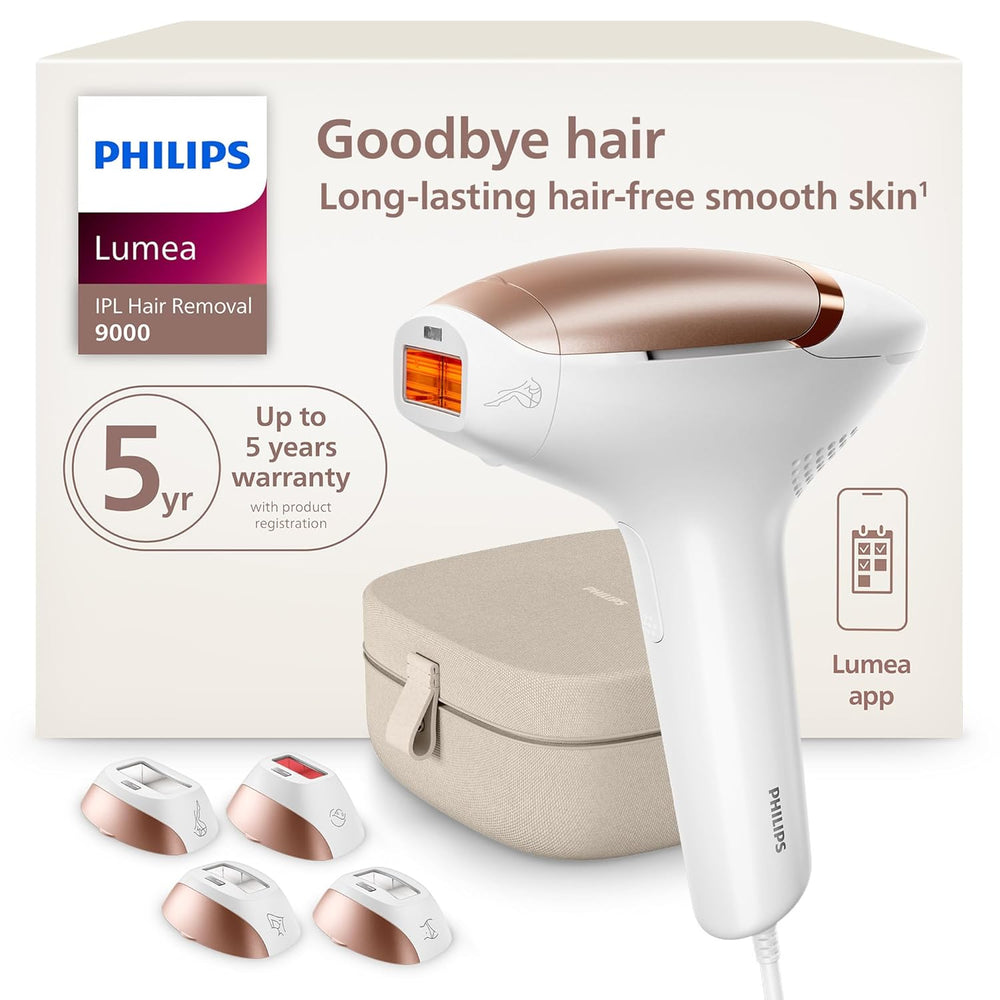 Lumea 9000 Series IPL Hair Removal Device - Permanent Visible Hair Reduction Done at Home
