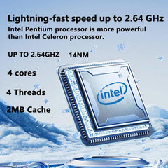 Laptop 16-Inch 8GB DDR 256GB SSD Portable Laptop,Expandable to 1TB Pentium