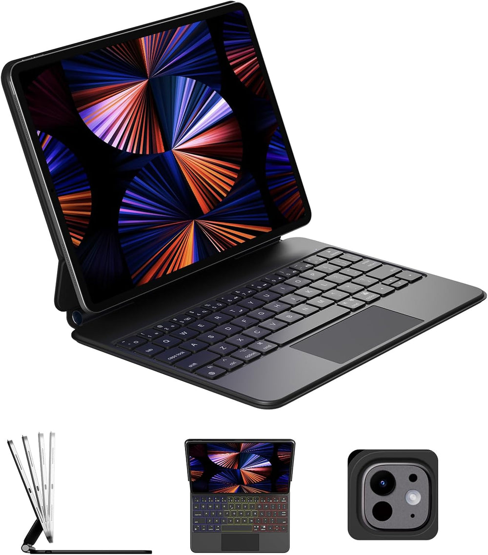 Magic Keyboard Case for Ipad Air 11'' M2 2024 & Ipad Pro 11'' 1St-4Th Gen – Slim 