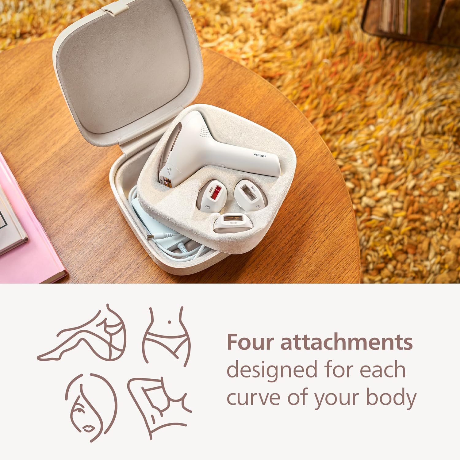 Lumea 9000 Series IPL Hair Removal Device - Permanent Visible Hair Reduction Done at Home