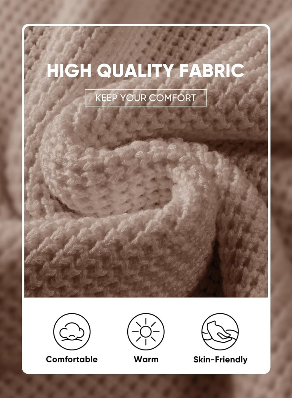 Men's Crewneck Pullover Sweater Waffle Textured Knitted Sweaters Casual Loose Fit Sweaters with Ribbing Edge