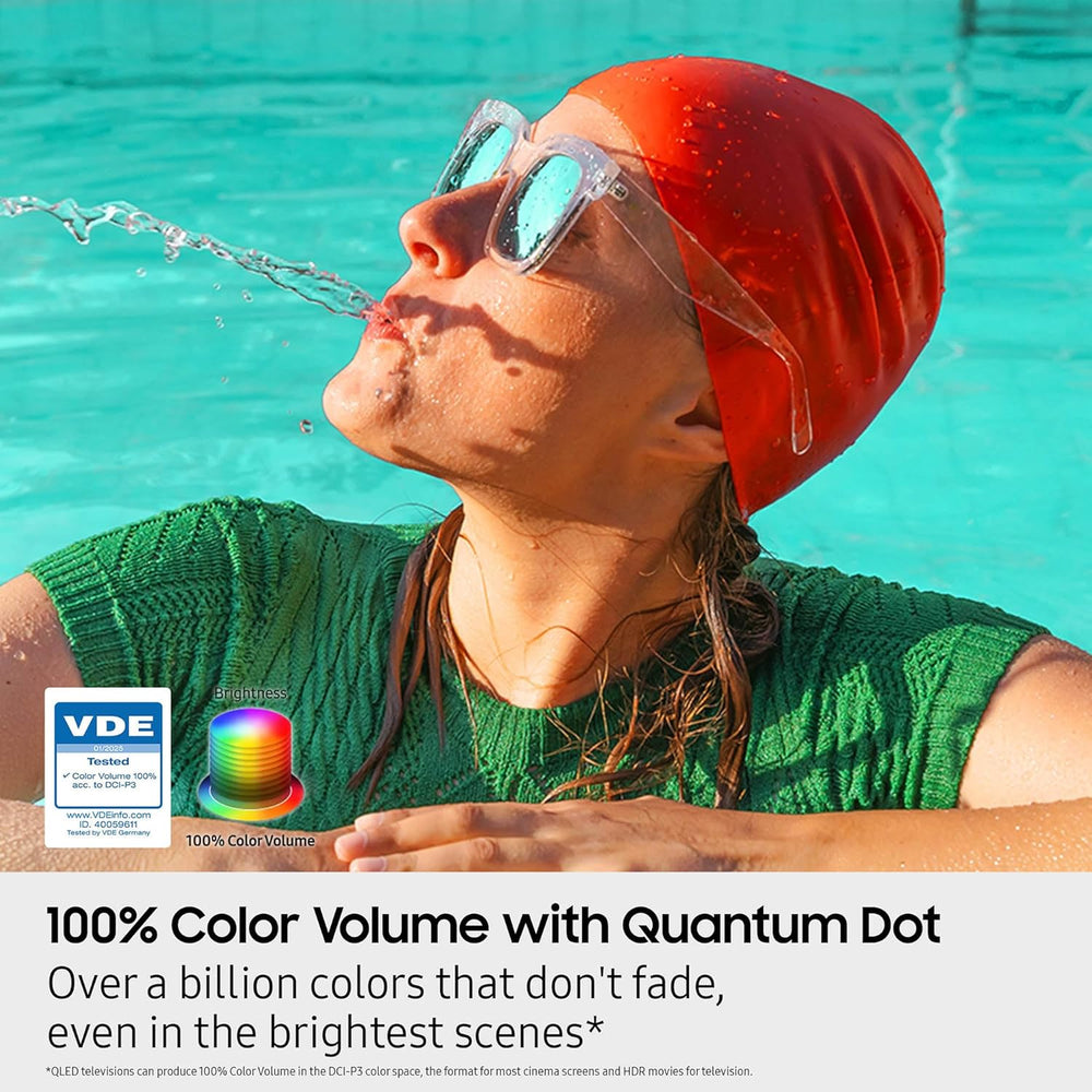 32-Inch Class QLED Q8F 4K UHD Smart TV (2025 Model) Q4 AI Processor, 100% 