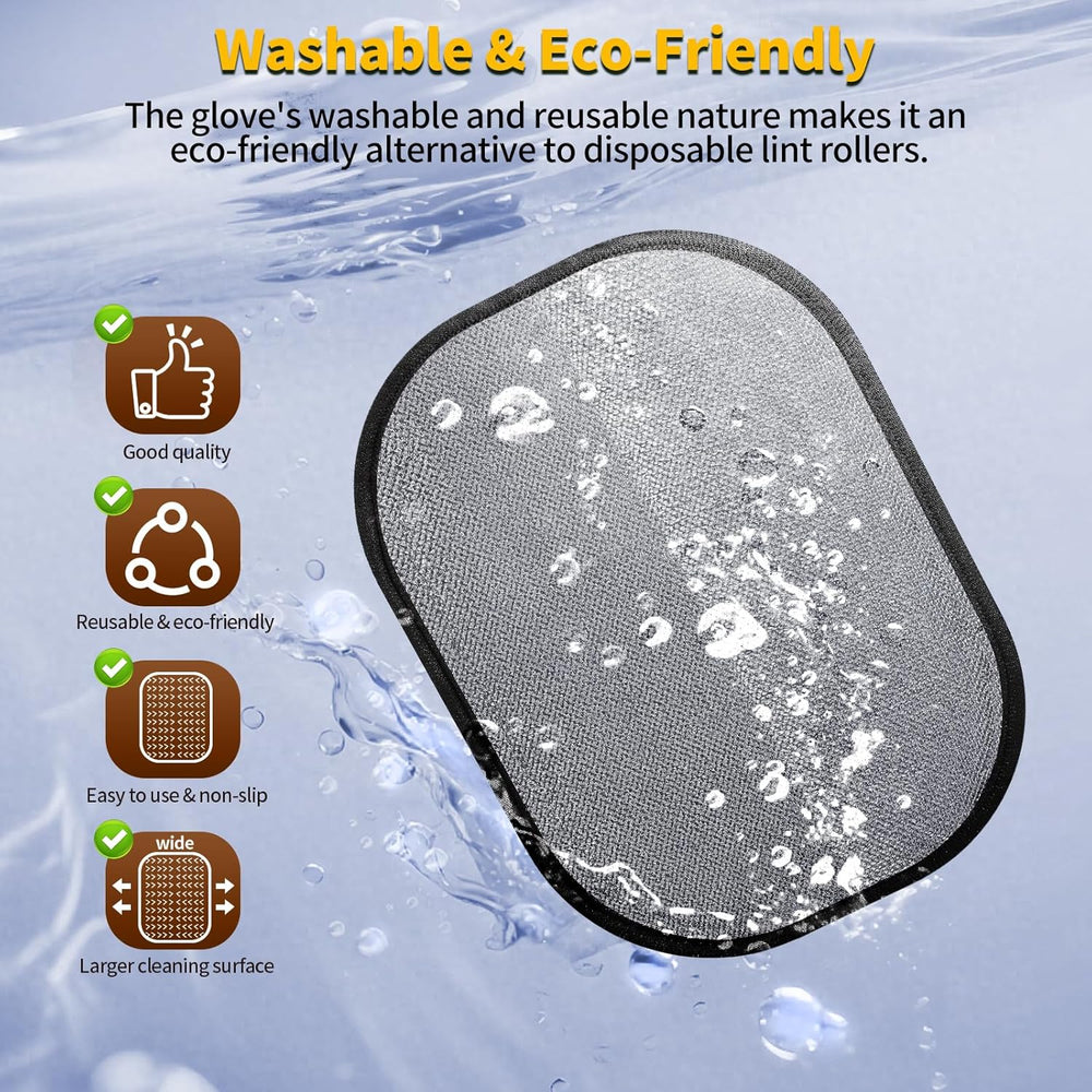 Pet Hair Removal Glove for Dogs & Cats, Newly Upgraded Reusable Electrostatic Pet Hair Gloves