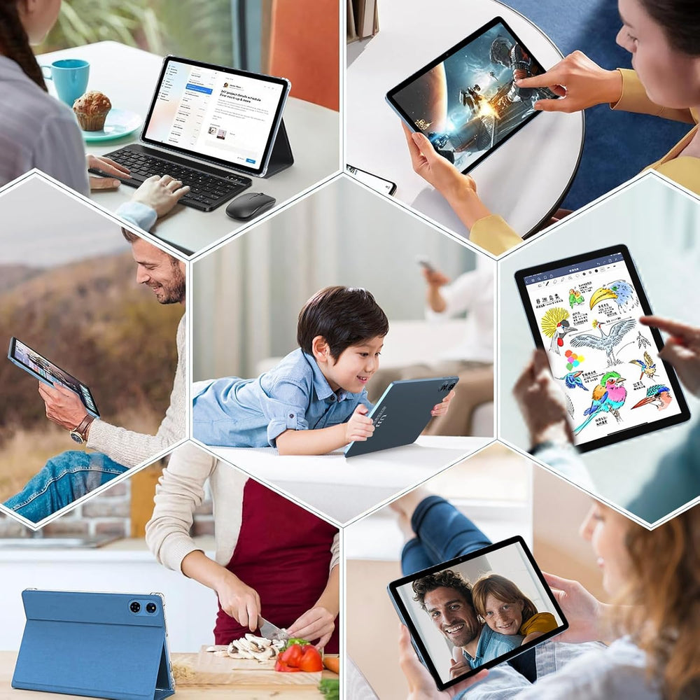 2025 Android 14 Tablet 22GB RAM 128GB ROM 1TB Expand, 10 Inch Tablets with Keyboard Mouse
