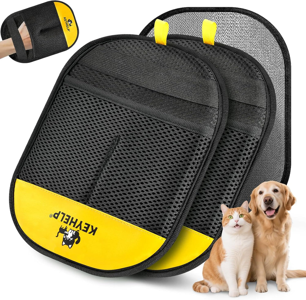 Pet Hair Removal Glove for Dogs & Cats, Newly Upgraded Reusable Electrostatic Pet Hair Gloves