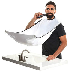 Male Shaving Apron Beard Catcher Cape Care Bib Face Shaved Hair 