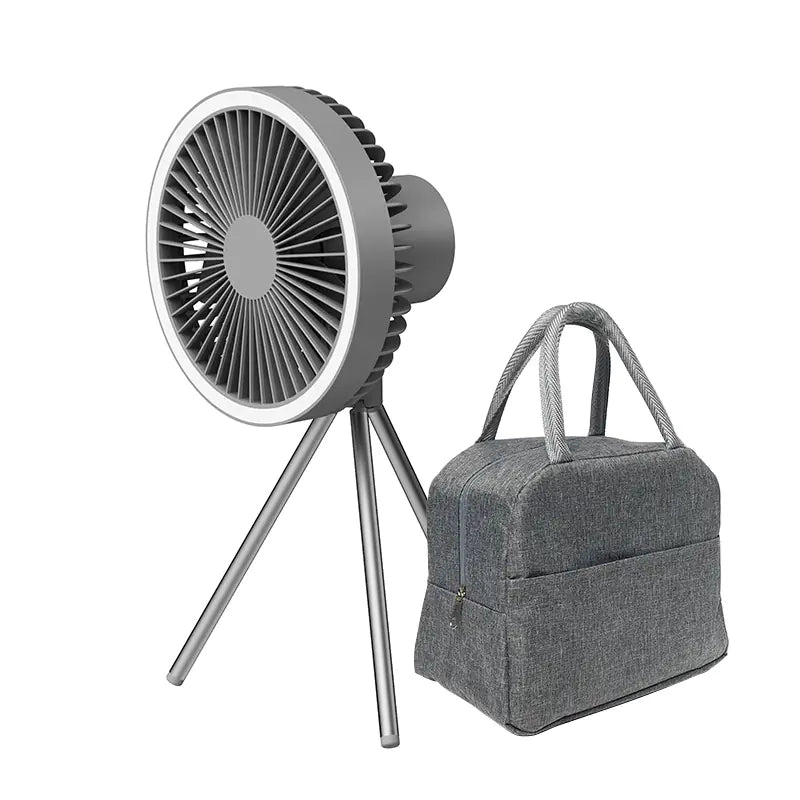 New Portable USB Tripod Fan with Camping Light